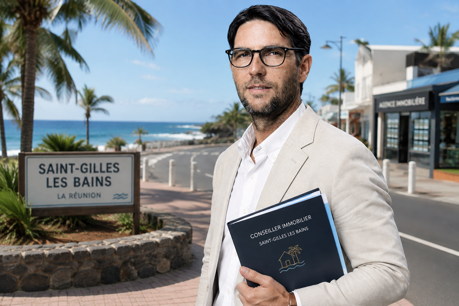 Fabrice Caille, conseiller immobilier a Saint-Gilles les Bains
