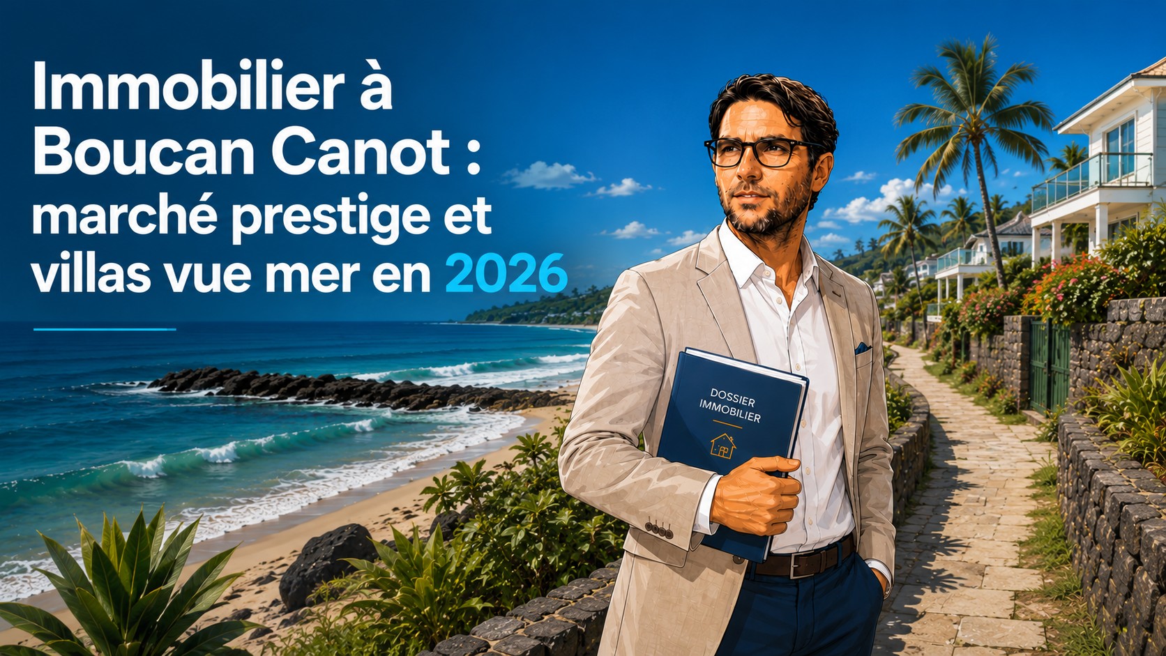 Boucan Canot, quartier de villas contemporaines &agrave; Saint-Paul