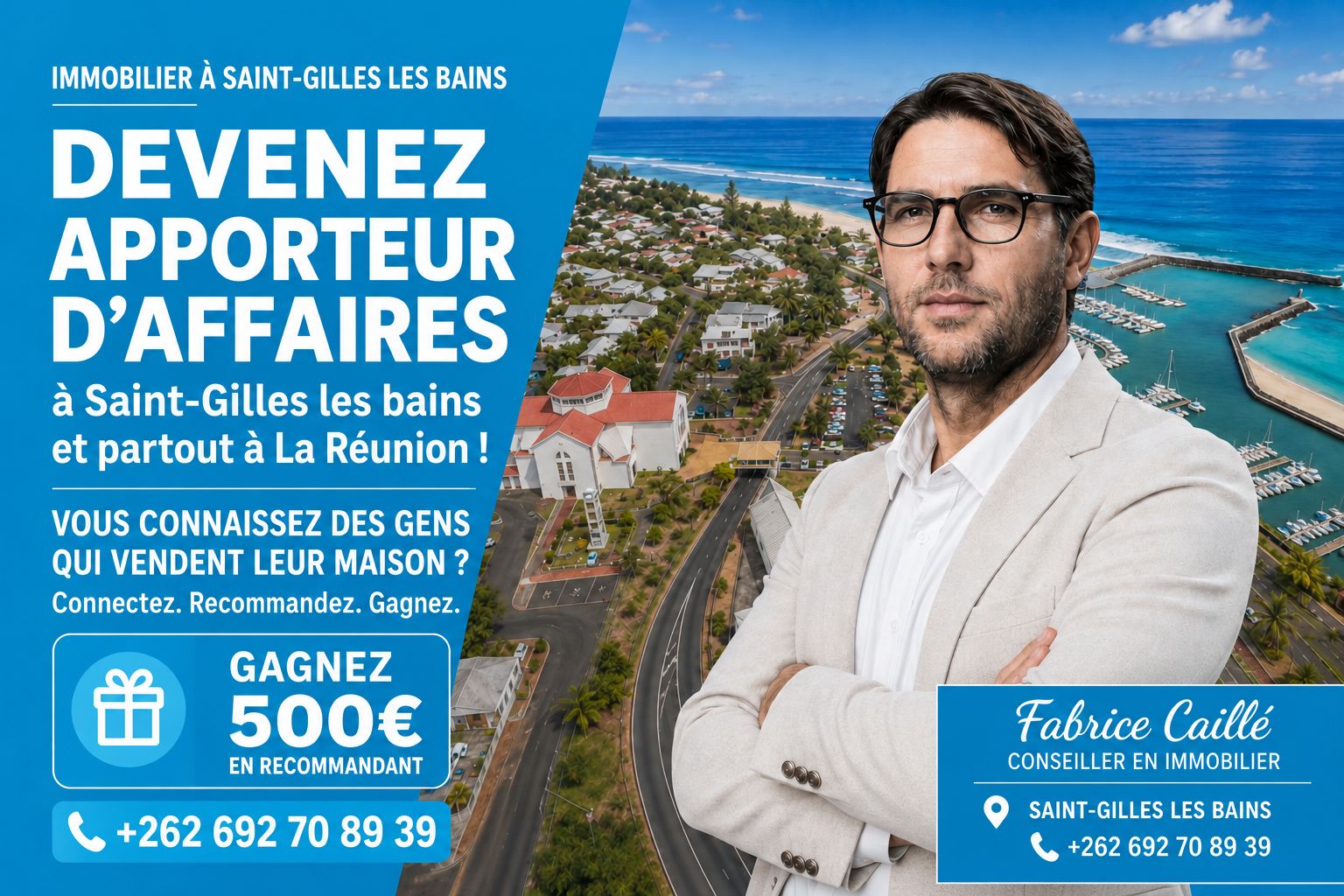 Devenir apporteur d'affaires immobilier avec Fabrice Caillé — La Réunion, France, Europe